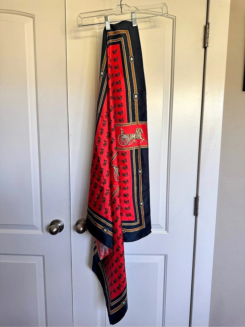 Red & Black horse Printed Scarf